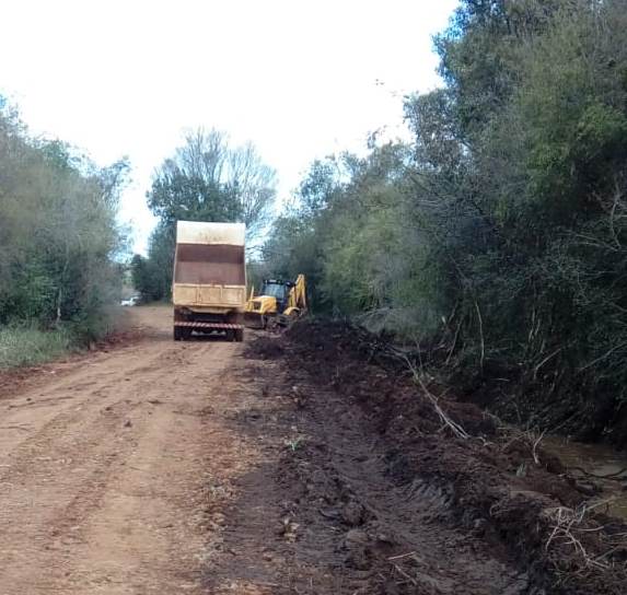 Estradas do município em obras