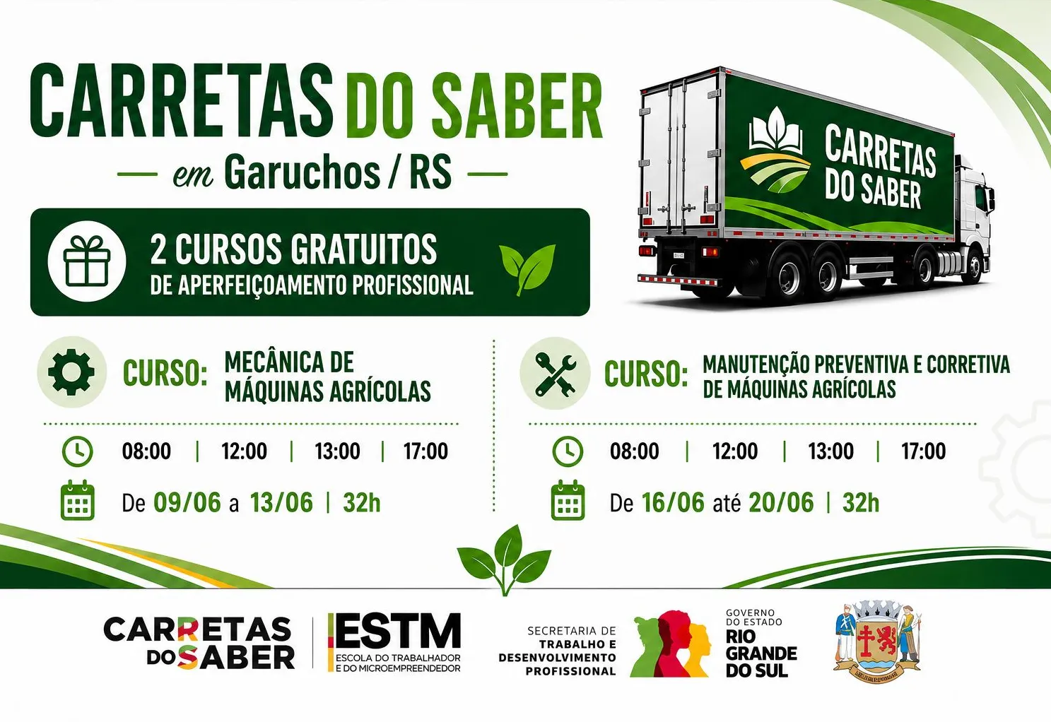 CURSOS DE APERFEIÇOAMENTO PROFISSIONAL EM GARRUCHOS