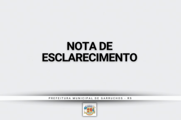 NOTA DE ESCLARECIMENTO